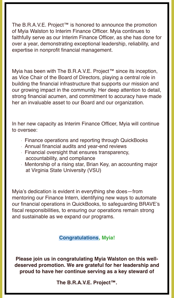 B.R.A.V.E. Newsletter volume 1, page 5