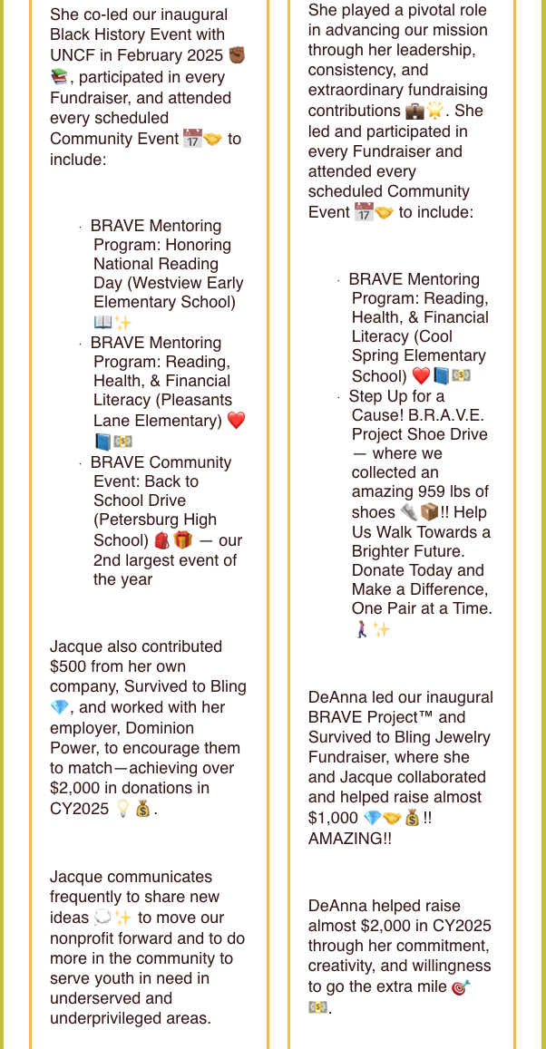 B.R.A.V.E. Newsletter volume 1, page 7