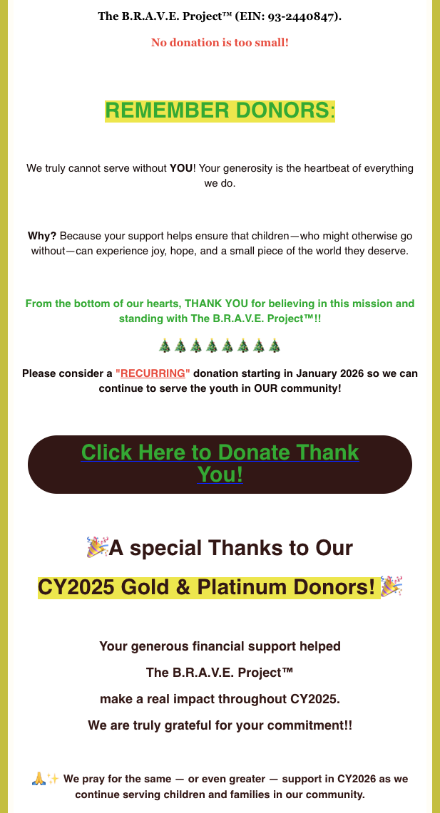 B.R.A.V.E. Newsletter volume 1, page 16
