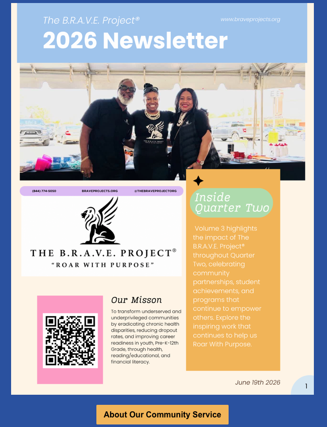 B.R.A.V.E. Newsletter volume 3, page 1
