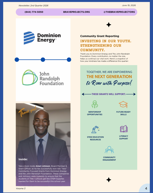 B.R.A.V.E. Newsletter volume 3, page 4