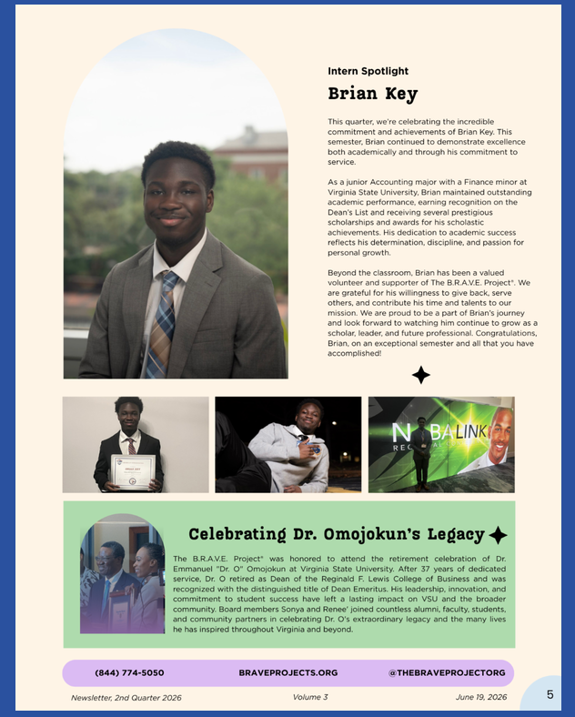 B.R.A.V.E. Newsletter volume 3, page 5