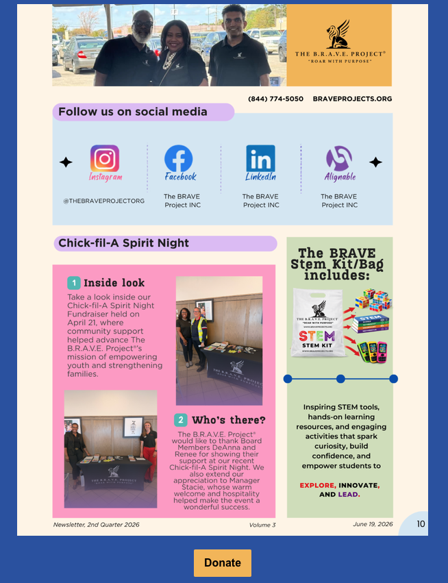 B.R.A.V.E. Newsletter volume 3, page 10